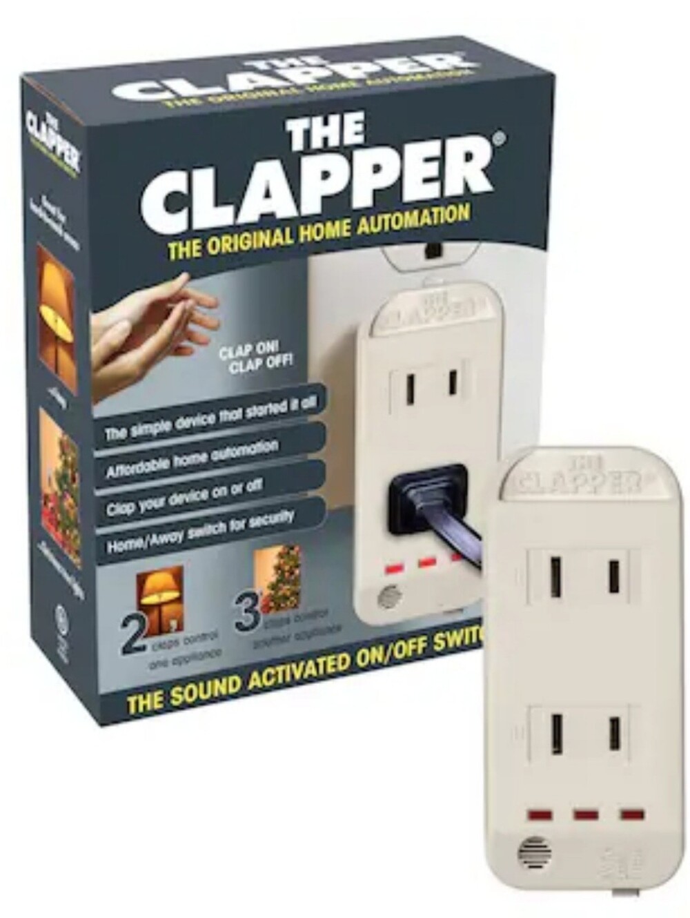 (Lot Of 3) The Clapper, Clap On! Clap Off! - The Sound Activated ON/OFF Switch